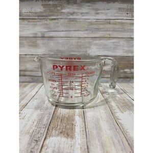 Pyrex 4 Cup 1 Quart Glass Measuring Cup Red Lettering 1 Liter 32oz 532 USA